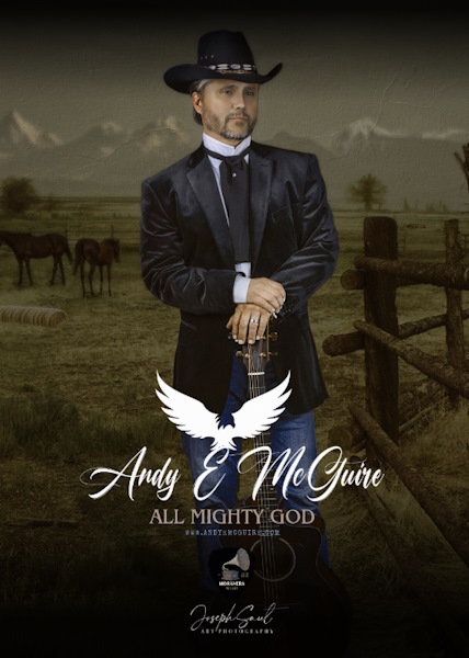 Andy E McGuire andy e mcguireall mighty god official video album cover