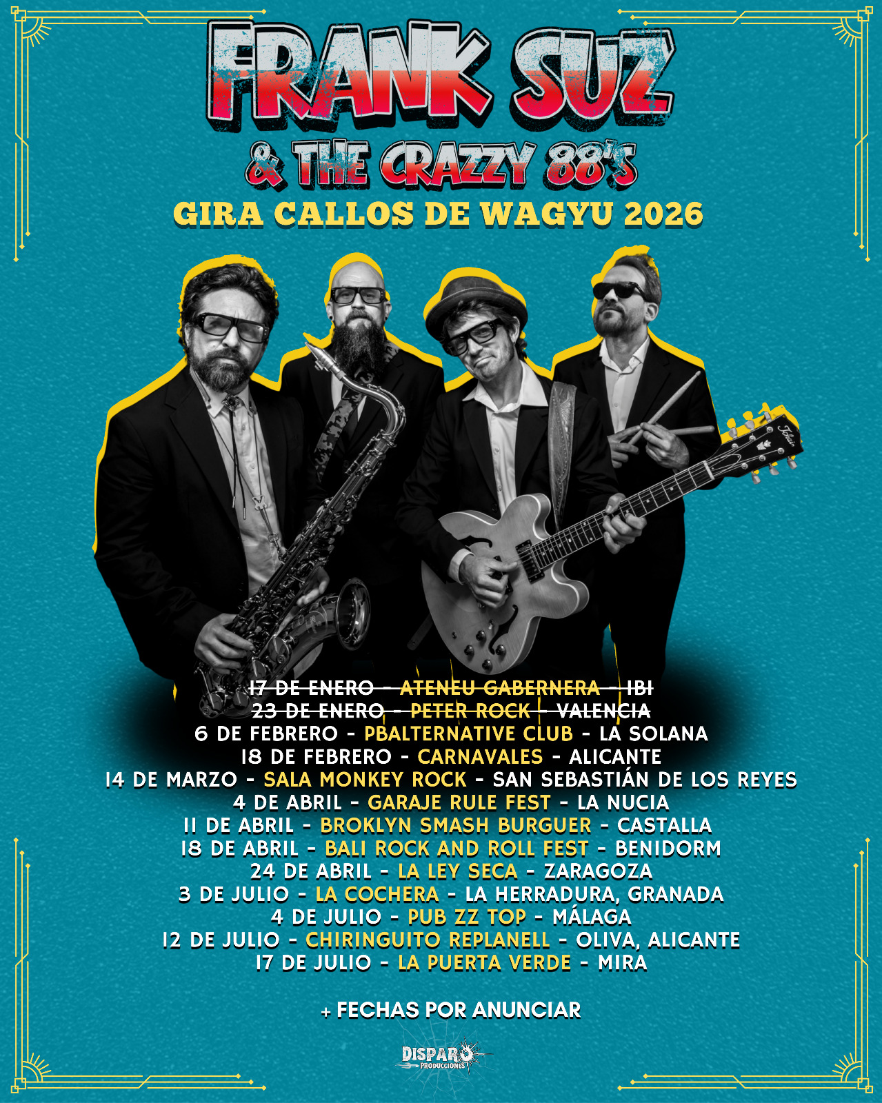 Frank Suz y The Crazy 88 gira