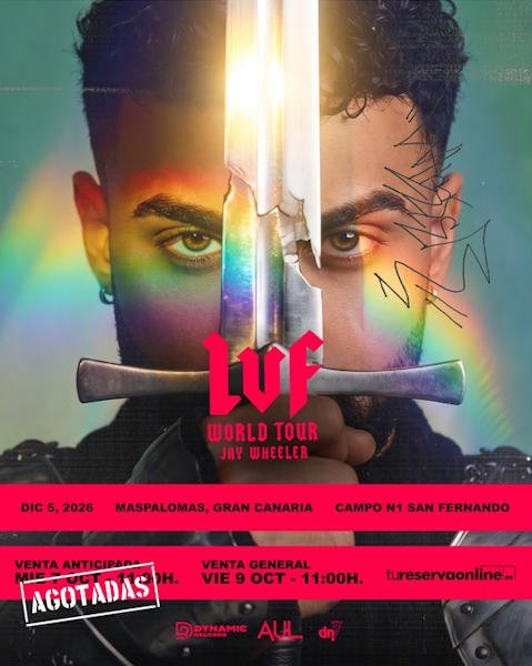 Jay Wheeler llevará su "La Voz Favorita Tour" a Gran Canaria con un concierto exclusivo en Maspalomas
