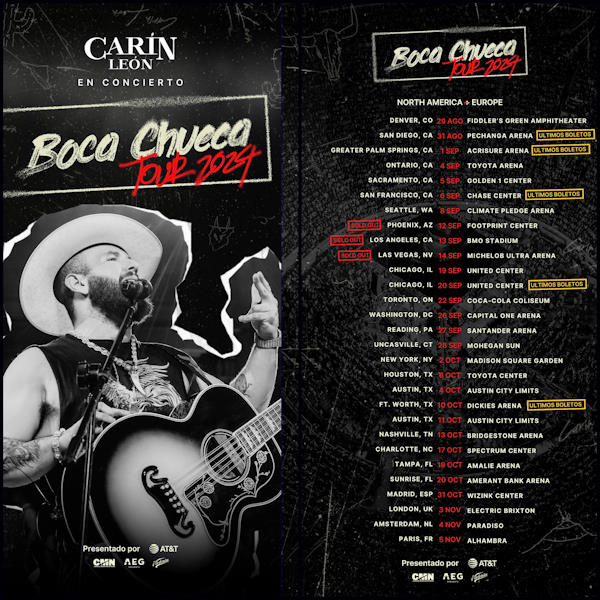 Tour carin leon 24