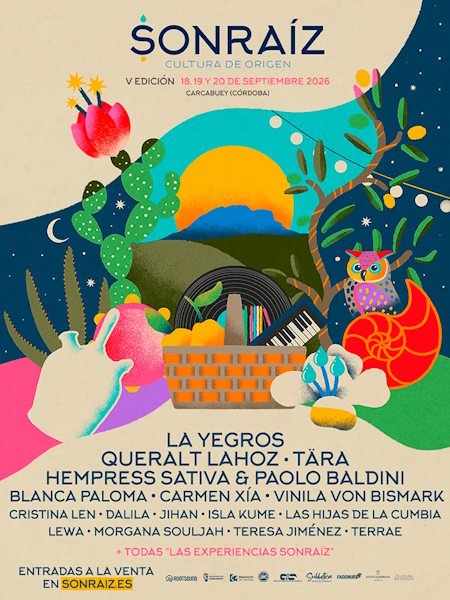 Sonraíz 2026 vuelve a Carcabuey para celebrar la música, las raíces y la belleza del territorio