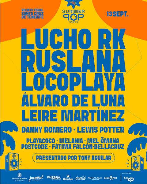 Summer Pop Tenerife 2026 desembarca con un cartel de lujo para celebrar la primera edición de un festival que une generaciones y talento canario